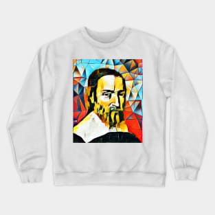 Nicolas Claude Fabri de Peiresc Abstract Portrait | Nicolas Claude Fabri de Peiresc Artwork Crewneck Sweatshirt